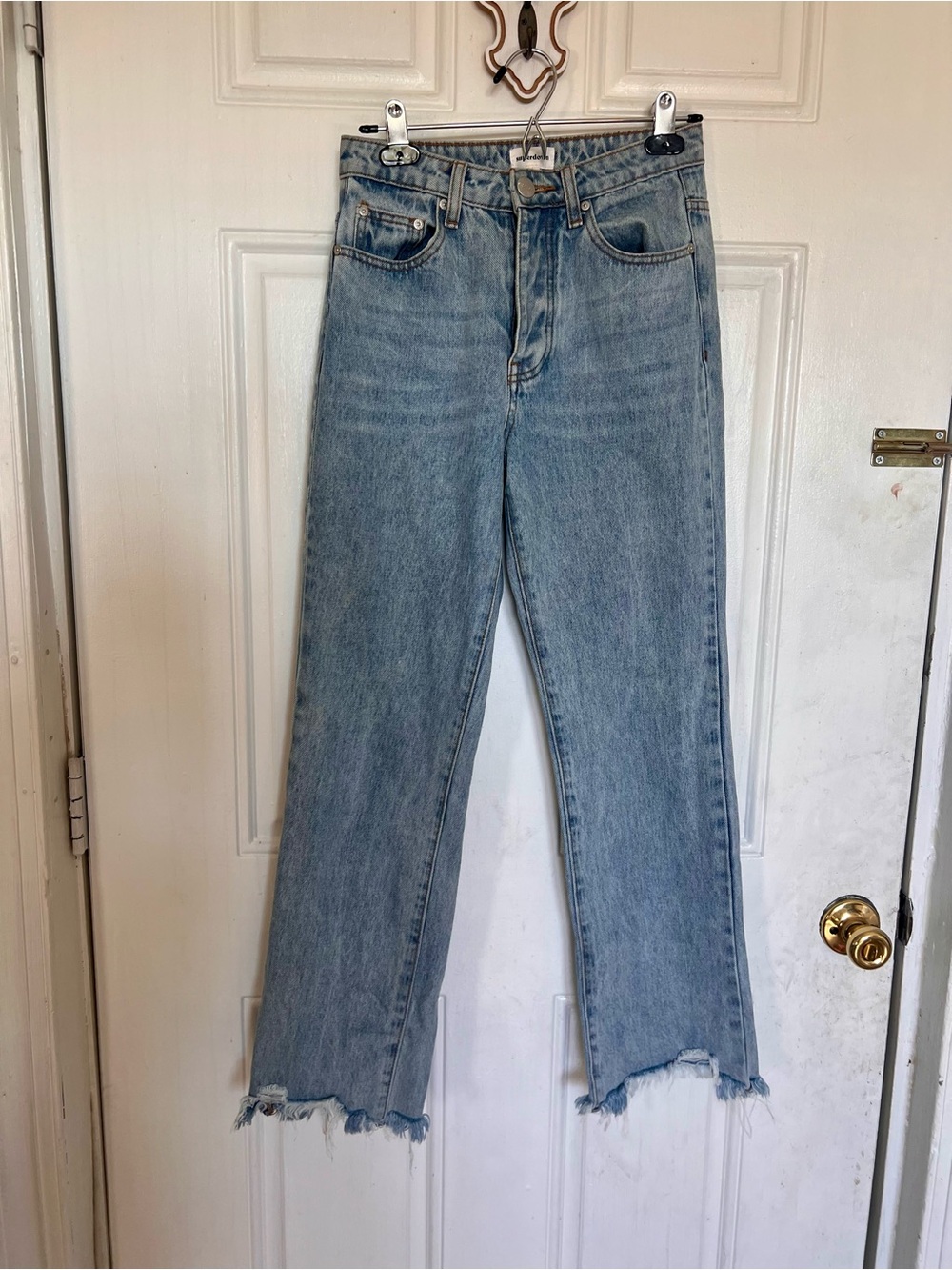 Superdown | Light Blue Women’s Straight-Leg Jeans